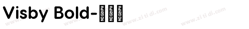 Visby Bold字体转换